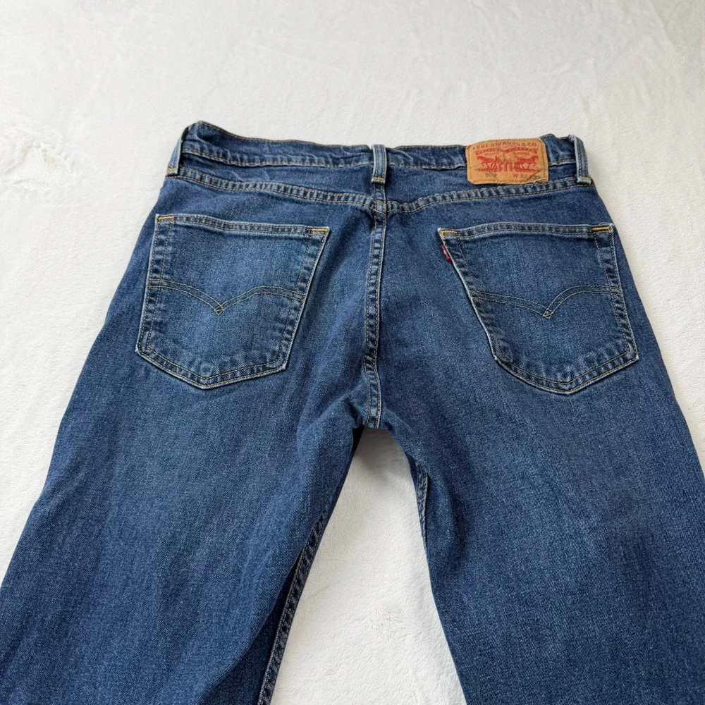 Levi's 505 Regular Fit Jeans Mens 32x32 Blue Good Medium Wash Straight Leg
